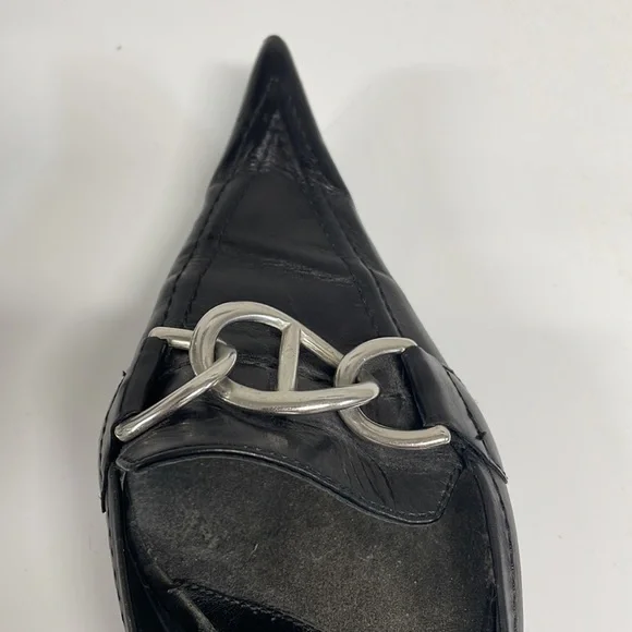 Black very pointy kitten heels - Picture 7 of 7